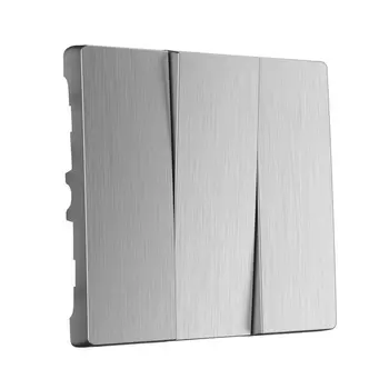 Набор клавиш для выключателя трехклавишного (cеребряный рифленый) (a051353) Werkel Встраиваемые механизмы серебряный рифленый W1139009