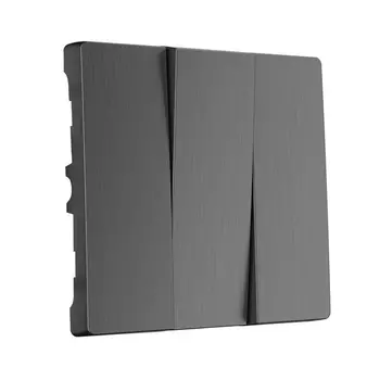 Набор клавиш для выключателя трехклавишного (графит рифленый) Werkel W1139004 (a050742)