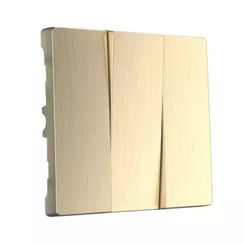 Набор клавиш для выключателя трехклавишного (шампань рифленый) Werkel W1139010 (a051425)