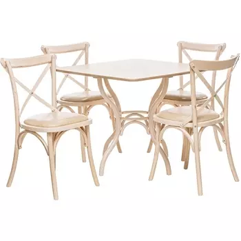 Набор мебели для кухни Leset Тор квадратный + Грид (Белёный дуб) 2500000095696