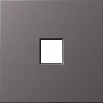 Накладка 1-я для розеток RJ45,TV,SAT, матовый титан Donel S08 DS85945