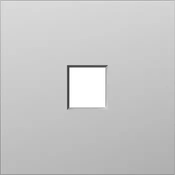 Накладка 1-я для розеток RJ45,TV,SAT, сталь Donel S08 DS85937