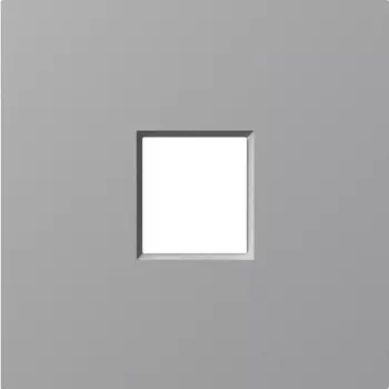 Накладка 1-я для розеток RJ45,TV,SAT, матовый серый Donel A07 DE85940