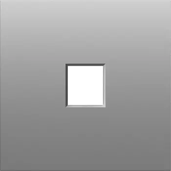 Накладка 1-я для розеток RJ45,TV,SAT, серый графит Donel S08 DS85959