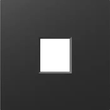Накладка 1-я для розеток RJ45,TV,SAT, матовый карбон Donel A07 DE85930
