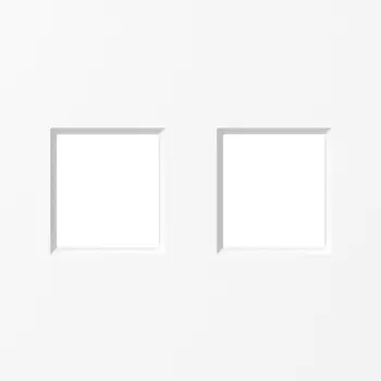 Накладка 2-я для розеток RJ45,TV,SAT, глянцевый белый Donel A07 DE86903