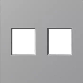 Накладка 2-я для розеток RJ45,TV,SAT, матовый серый Donel A07 DE86940