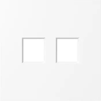 Накладка 2-я для розеток RJ45,TV,SAT, глянцевый белый Donel S08 DS86903