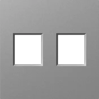 Накладка 2-я для розеток RJ45,TV,SAT, сталь Donel A07 DE86937