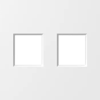 Накладка 2-я для розеток RJ45,TV,SAT, матовый белый Donel A07 DE86933