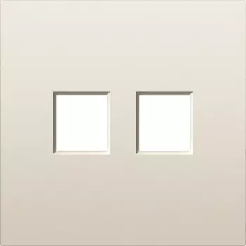 Накладка 2-я для розеток RJ45,TV,SAT, слоновая кость Donel S08 DS86955