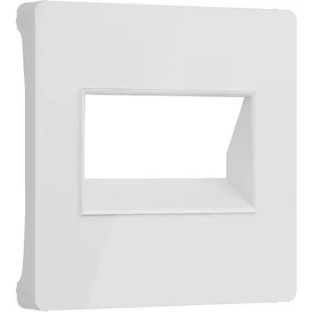 Накладка для двойной розетки Еthernet RJ-45 (белый акрил) Werkel W1191141 (a064026)