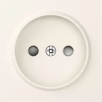 Накладка для розетки без заземления, со шторками 16A 250 В~, матовый кремовый Donel A07 DE21631
