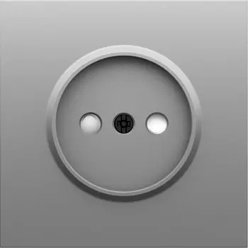 Накладка для розетки без заземления, со шторками 16A 250 В~, серый графит Donel S08 DS21659