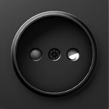 Накладка для розетки без заземления, со шторками 16A 250 В~, матовый карбон Donel A07 DE21630