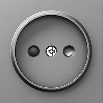 Накладка для розетки без заземления, со шторками 16A 250 В~, сталь Donel A07 DE21637