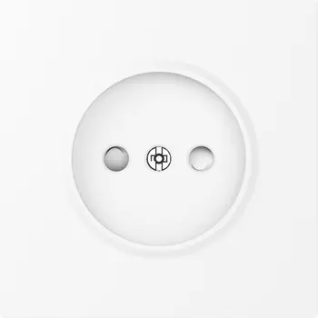 Накладка для розетки без заземления, со шторками 16A 250 В~, глянцевый белый Donel S08 DS21603