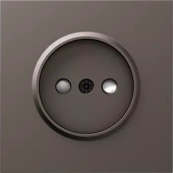 Накладка для розетки без заземления, со шторками 16A 250 В~, мокко Donel S08 DS21653