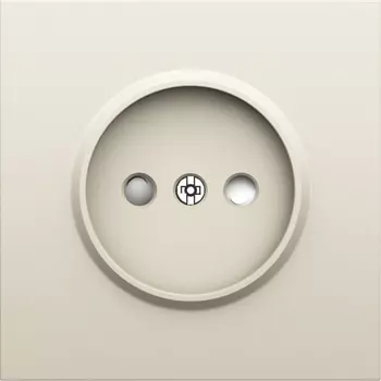 Накладка для розетки без заземления, со шторками 16A 250 В~, слоновая кость Donel S08 DS21655