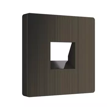 Накладка для розетки Ethernet RJ-45 и телефонной розетки RJ-11 (бронзовый) (a051063) Werkel Накладки на встраиваемые механизмы бронза W1191212