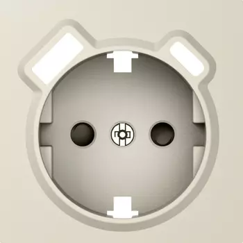 Накладка для розетки Schuko с зарядным устройством USB A+C, со шторками 16A 250В, матовый кашемир Donel A07 DE22935