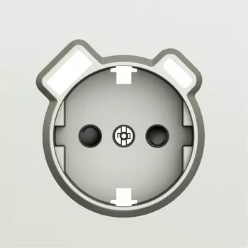 Накладка для розетки Schuko с зарядным устройством USB A+C, со шторками 16A 250В, шампань Donel S08 DS22951