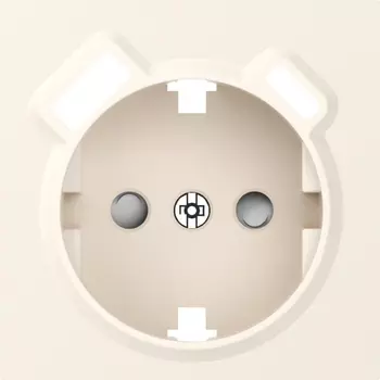 Накладка для розетки Schuko с зарядным устройством USB A+C, со шторками 16A 250В, матовый кремовый Donel A07 DE22931