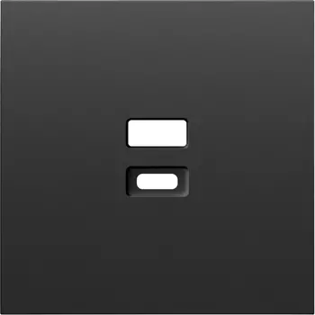 Накладка для розеток USB, черный графит Donel S08 DS28657