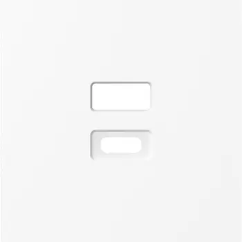 Накладка для розеток USB, глянцевый белый Donel A07 DE28603
