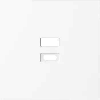 Накладка для розеток USB, глянцевый белый Donel S08 DS28603