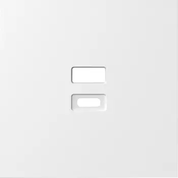 Накладка для розеток USB, матовый белый Donel S08 DS28633