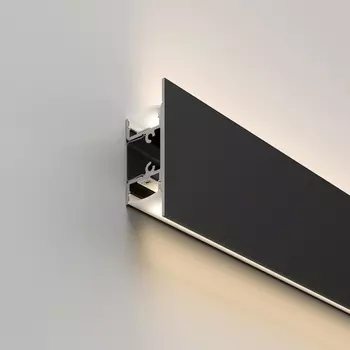 Накладной алюминиевый профиль Elektrostandard LL-2-ALP022 черный/белый для светодиодной ленты