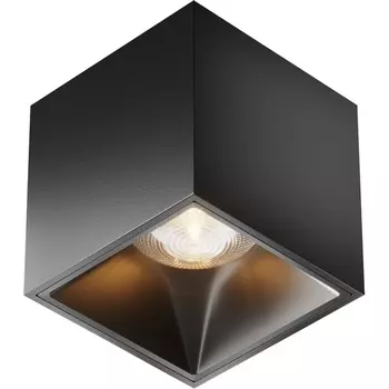 Накладной потолочный светильник Alfa LED 3000K 1x12Вт 24° Maytoni Technical C065CL-L12B3K форма куба