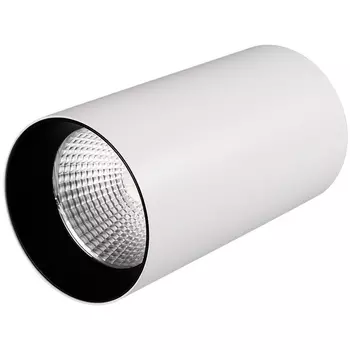 Накладной светильник LED накладной SP-POLO-R85-1-15W Day White 40deg (White, Black Ring) (Arlight, IP20 Металл, 3 года) 022939