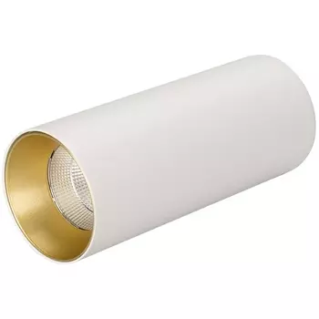 Накладной светильник LED SP-POLO-SURFACE-R65-8W Day4000 (WH-GD, 40 deg) (Arlight, IP20 Металл, 5 лет) 027505