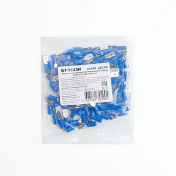 Наконечник плоский 100 шт. Stekker 39410