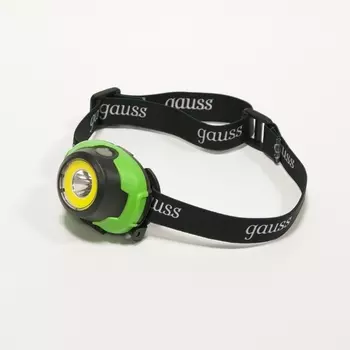 Налобный фонарь светодиодный с выключателем IP42 Gauss GF303