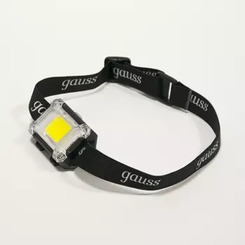 Налобный фонарь светодиодный с выключателем IP33 Gauss GF304