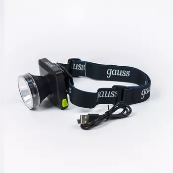 Налобный фонарь светодиодный с выключателем IP64 Gauss GF401