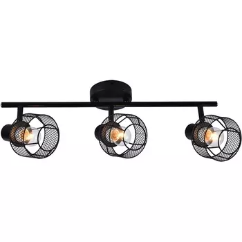 Настенно-потолочный спот Escada Rook 689/3P Black 3x40Вт E14, металл, чёрный