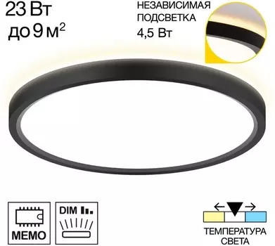 Настенно-потолочный светильник светодиодный с подсветкой Citilux Norma CL748241