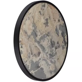 Настенно-потолочный светильник Odeon Light Bergi 5064/50L черн./серо-беж./металл/натур.камень/акрил с переключ.цветов.темпер. LED 50W 3000К/4000K/6000K