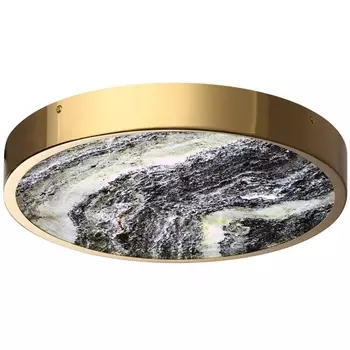 Настенно-потолочный светильник Odeon Light Bergi 5079/30L зол/серо-бежевый/металл/натур.камень/акрил с переключ.цветов.темпер. LED 30W 3000К/4000K/6000K