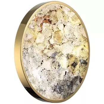 Настенно-потолочный светильник Odeon Light Bergi 5079/50L зол/серо-бежевый/металл/натур.камень/акрил с переключ.цветов.темпер. LED 50W 3000К/4000K/6000K