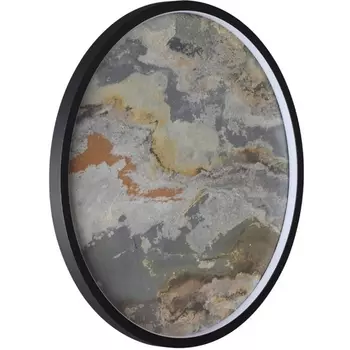 Настенно-потолочный светильник Odeon Light Stoflake 5078/35L черн./серо-беж./металл/натур.камень/акрил LED 35W 3000K