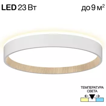 Настенно-потолочный светильник с подсветкой Белый+Бук Citilux Etalon CL750240