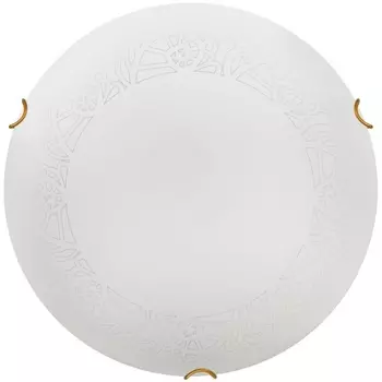 Настенно-потолочный светильник Sonex Ammonite 7602/DL SNOK SN стекло/белое/золото LED 48Вт 4000K D405 IP20