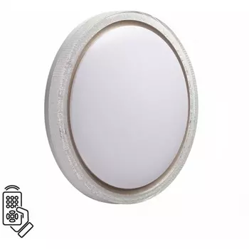 Настенно-потолочный светильник Sonex Kristy 7781/DL пластик/белый/золот. LED 48Вт пульт ДУ