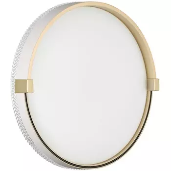 Настенно-потолочный светильник Sonex Olidi White 7646/CL PALE SN пластик/белый/золотой LED 30Вт 4000К D340 IP43