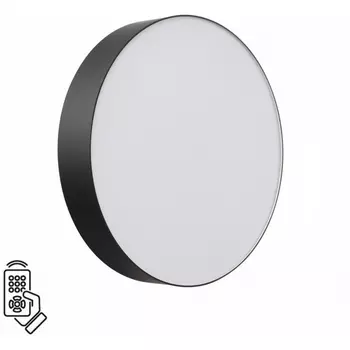 Настенно-потолочный светильник Sonex Optima 7780/DL пластик/белый/черный LED 48Вт пульт ДУ